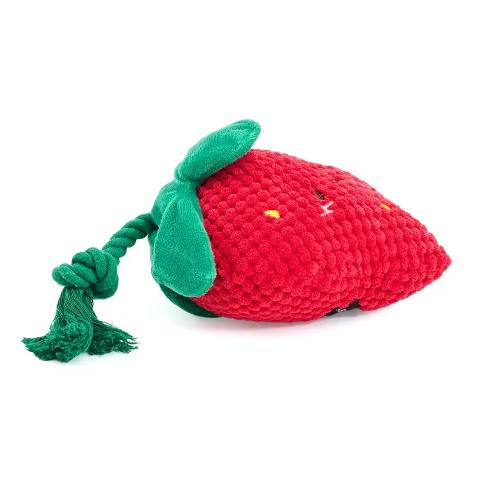 ZippyPaws Crinkle Crops Strawberry