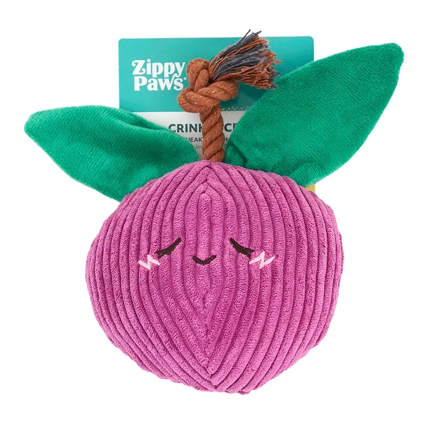 ZippyPaws Crinkle Crops Plum