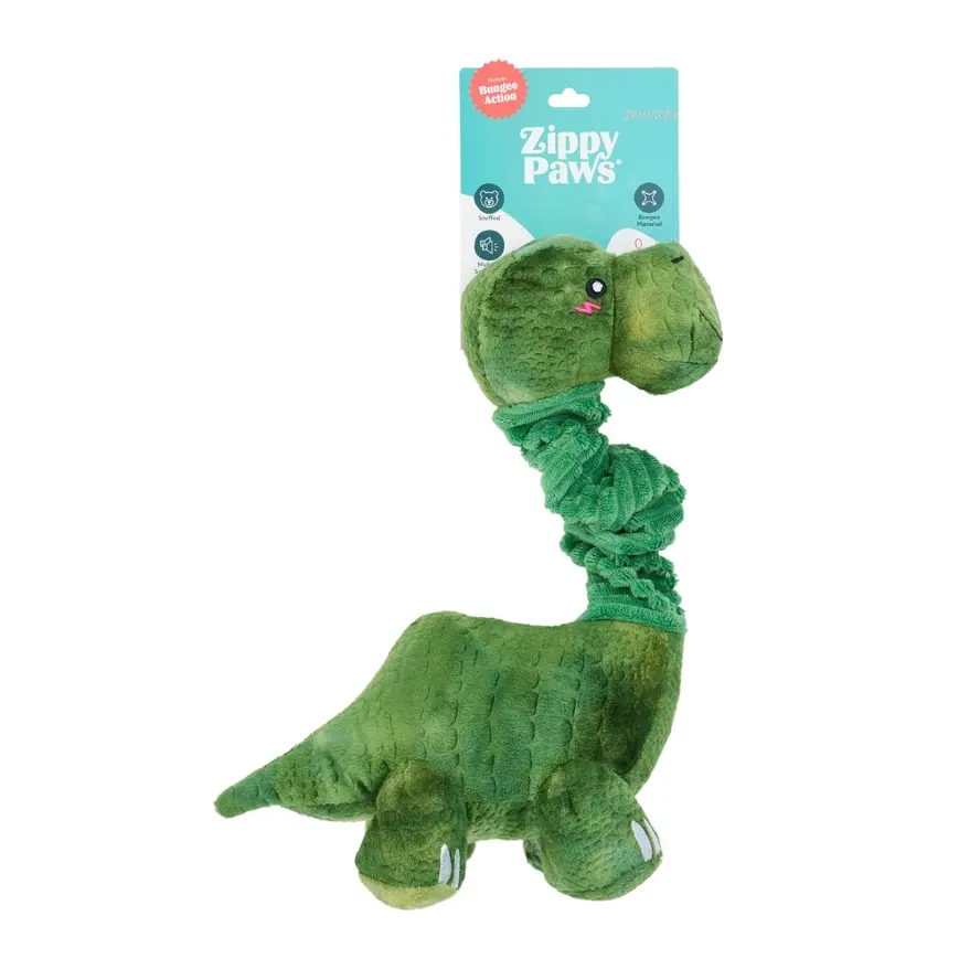 ZippyPaws Bungee Buddiez - Dinosaur