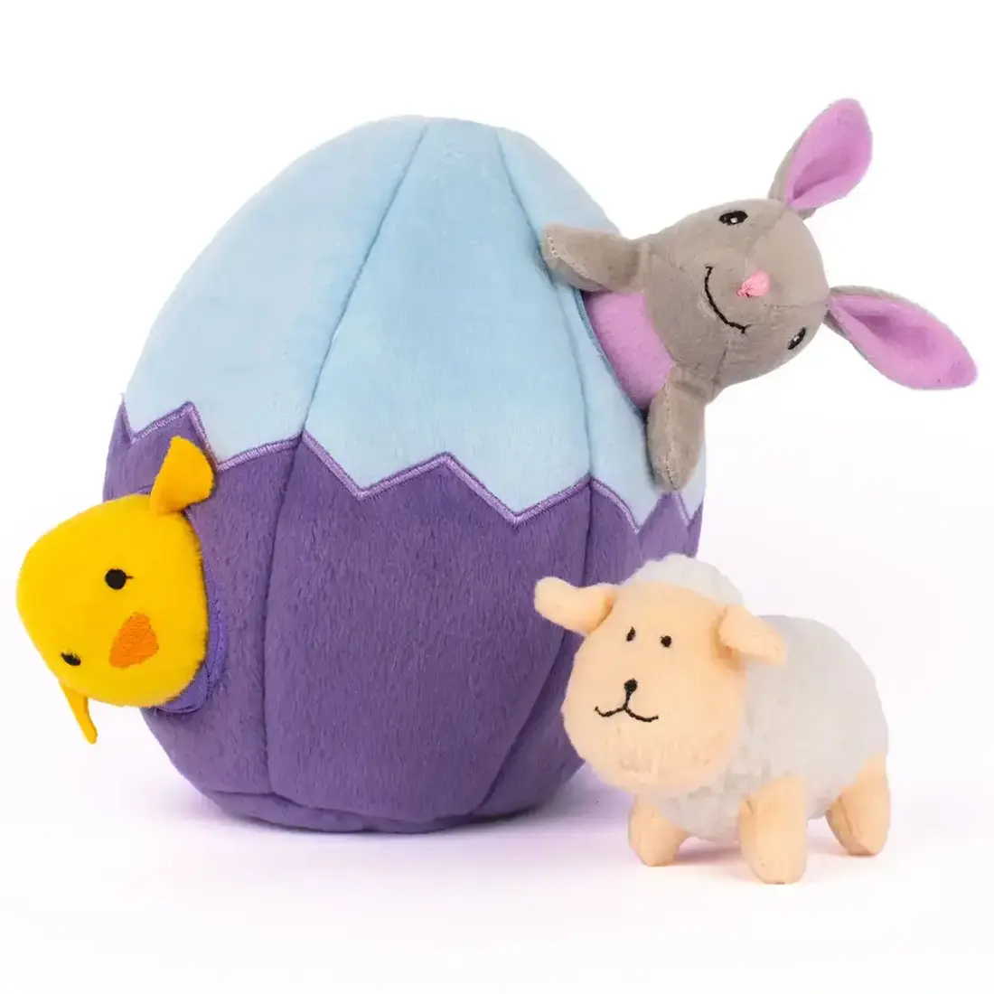 ZippyPaws Burrow Easter Egg and Friends