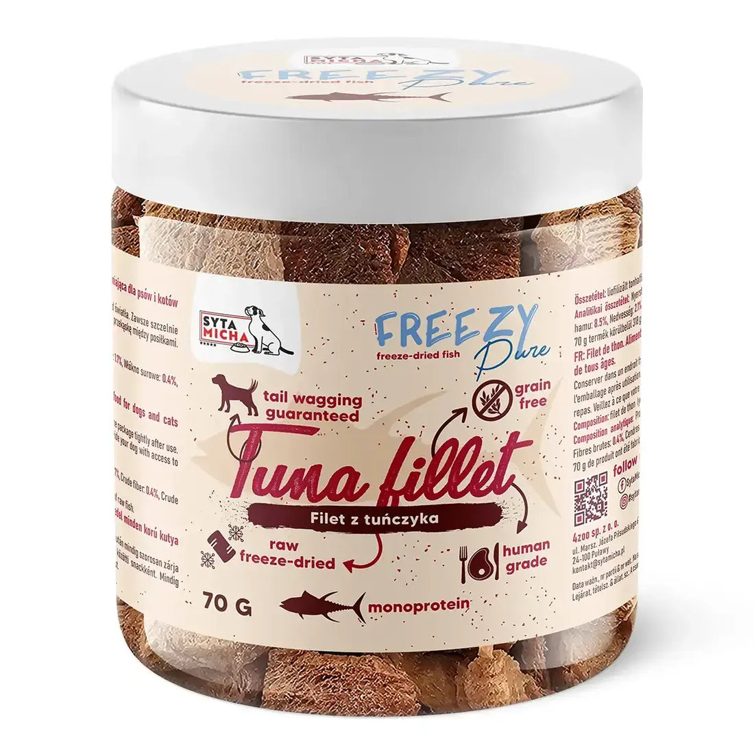 Syta Micha FREEZY Pure – 100% Tonijn – Gevriesdroogd