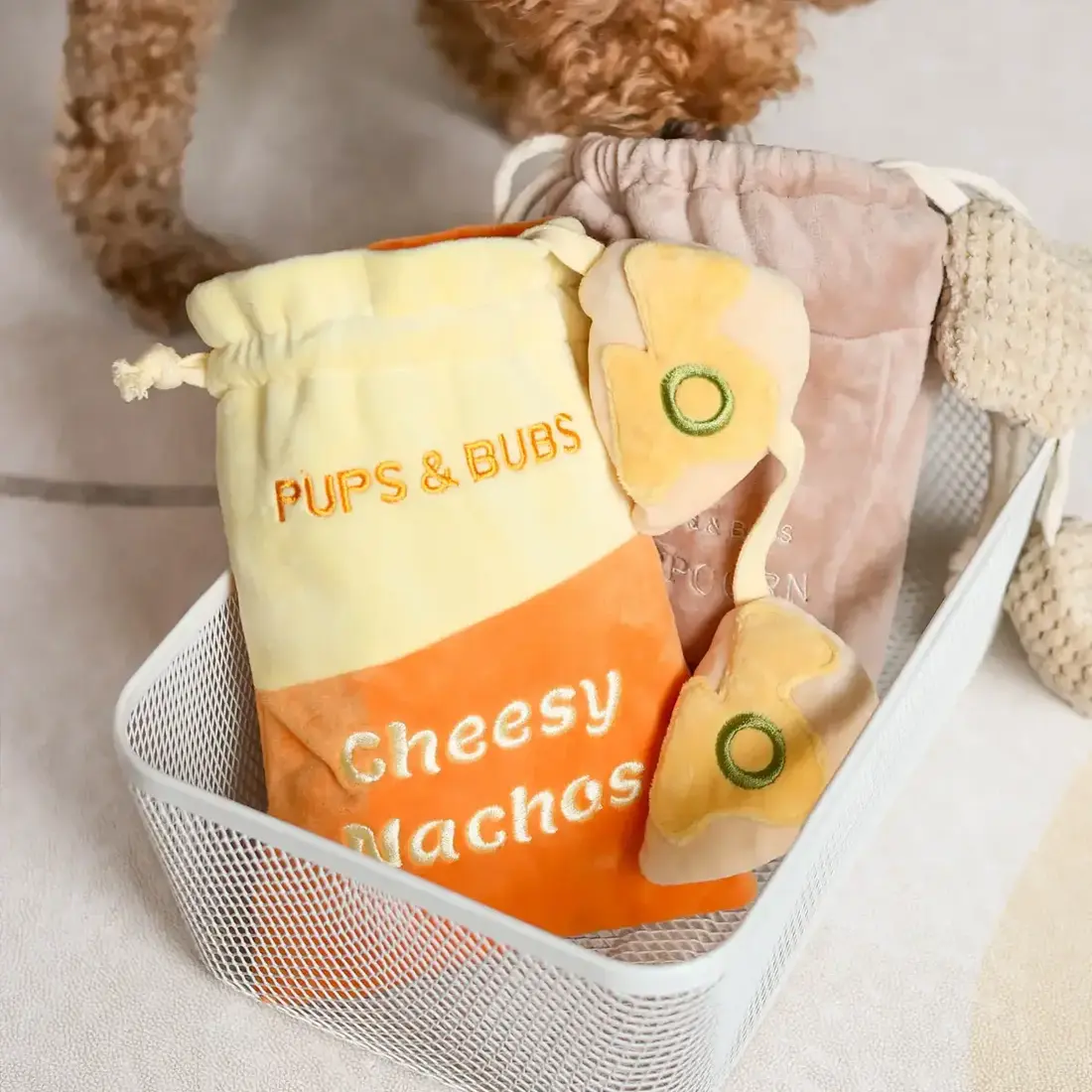 Pups & Bubs Cheesy Nachos Nosework Toy