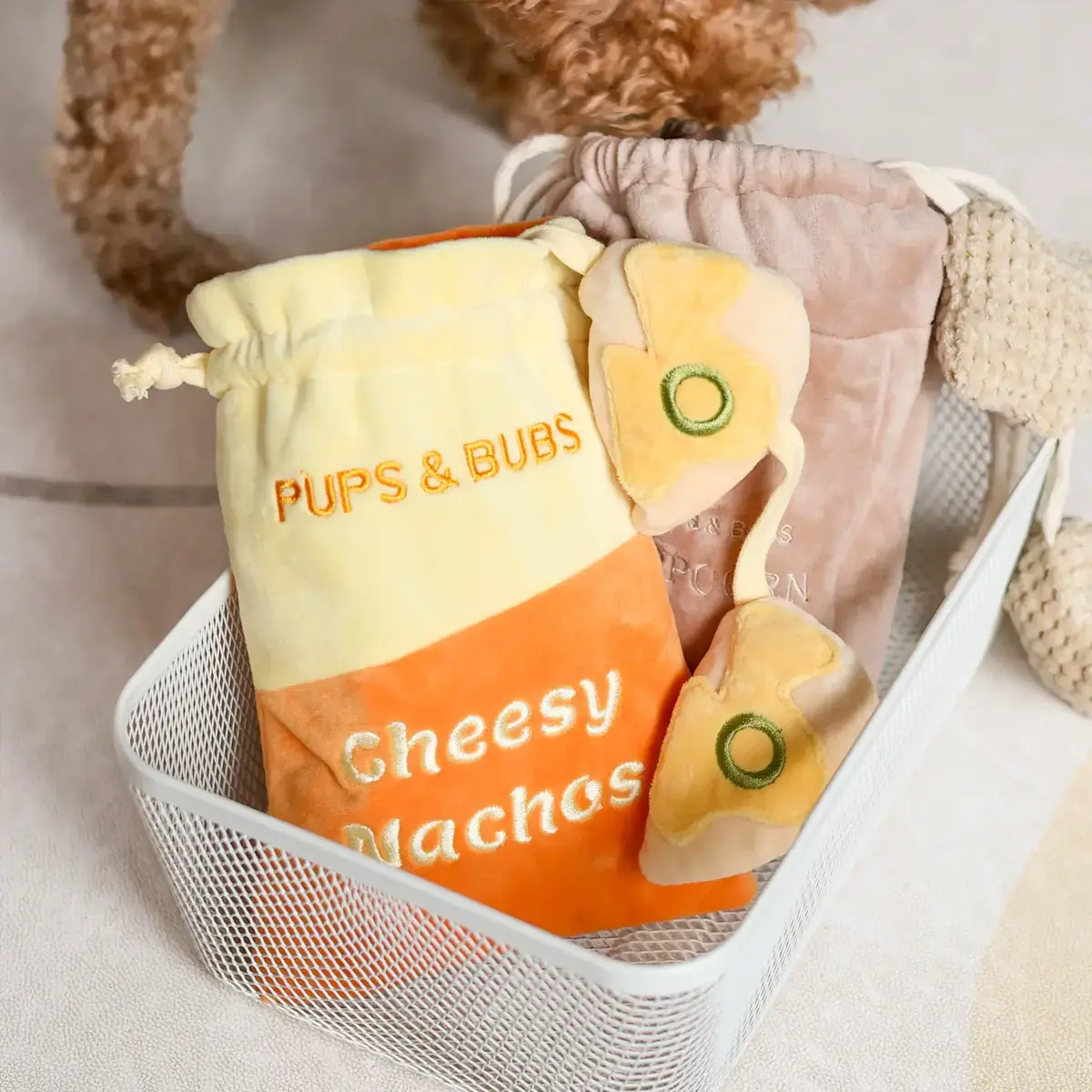 Pups & Bubs Cheesy Nachos Nosework Toy