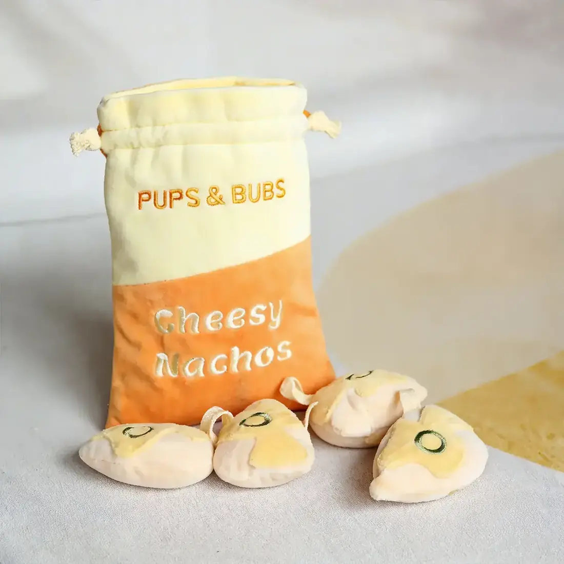 Pups & Bubs Cheesy Nachos Nosework Toy