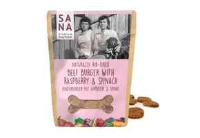 Sanadog Runderburgers met Frambozen en Spinazie