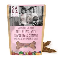 Sanadog Runderfilets met Frambozen en Spinazie