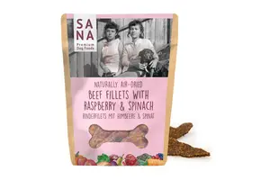 Sanadog Runderfilets met Frambozen en Spinazie