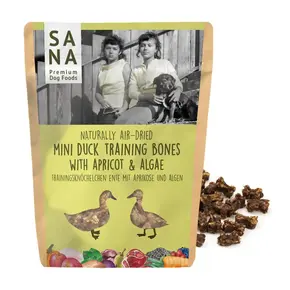 Sanadog Mini Trainingsbotjes Eend met Algen en Abrikoos