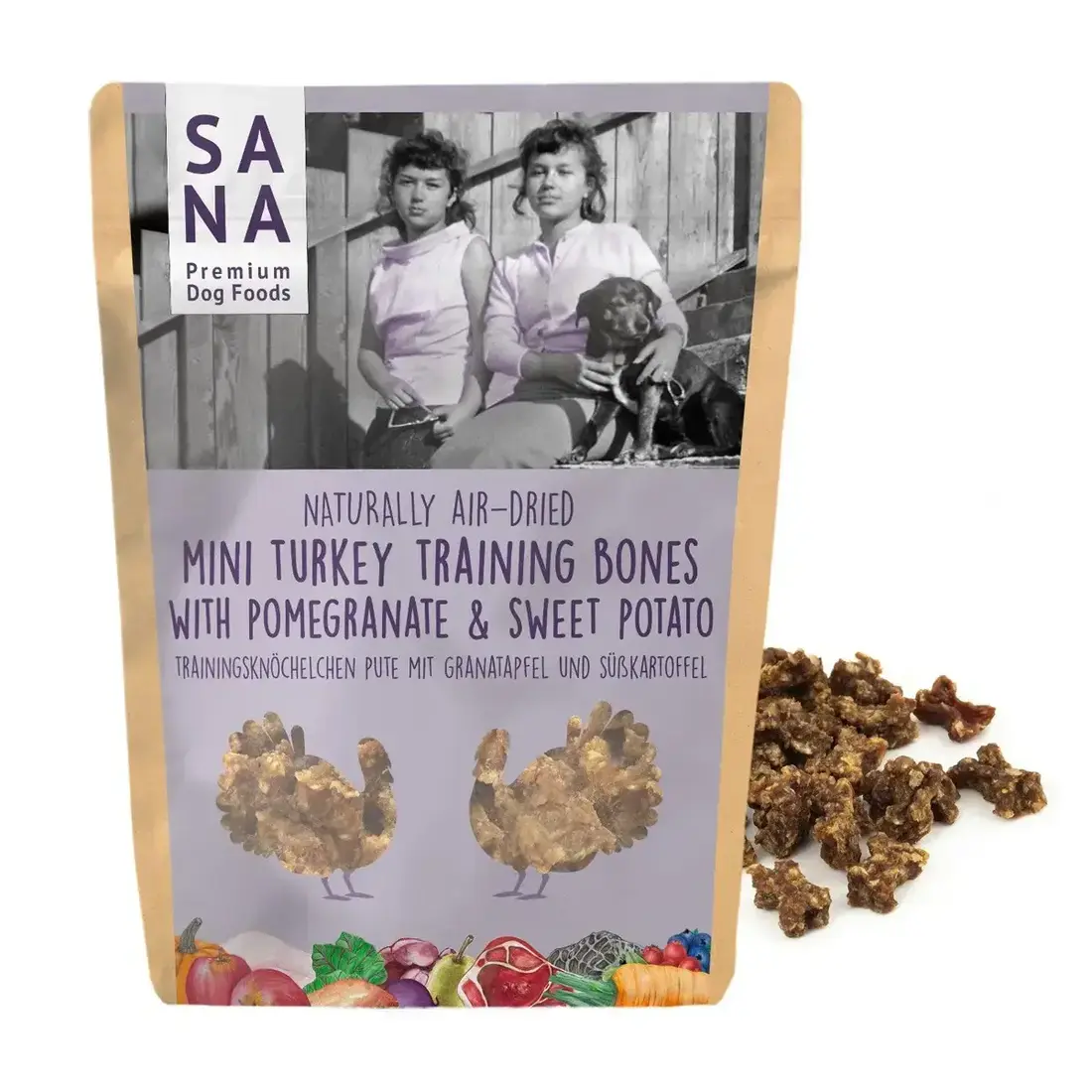 Sanadog Mini Trainingsbotjes Kalkoen met Granaatappel en Zoete Aardappel