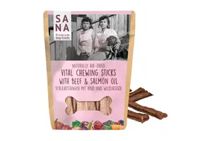 Sanadog Vital Kauwsticks Rund met Zalmolie