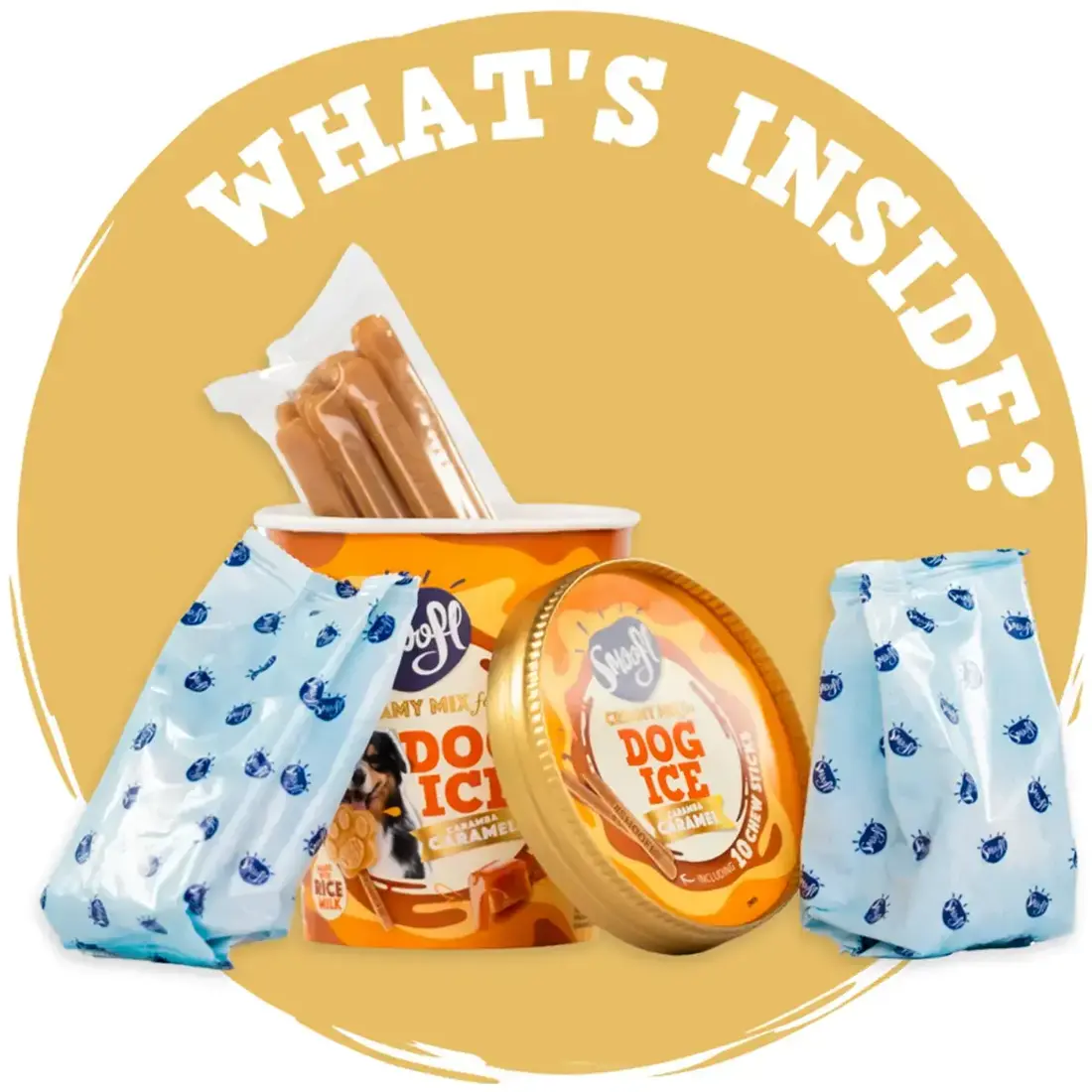 Smoofl Mix voor Hondenijs – Creamy Caramel