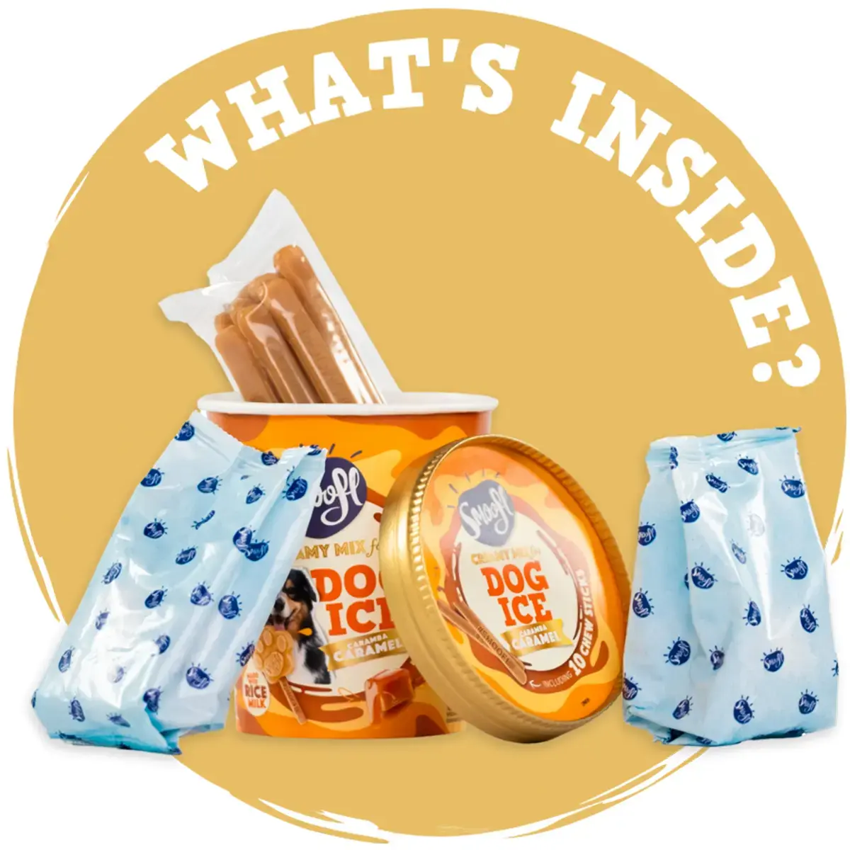 Smoofl Mix voor Hondenijs – Creamy Caramel