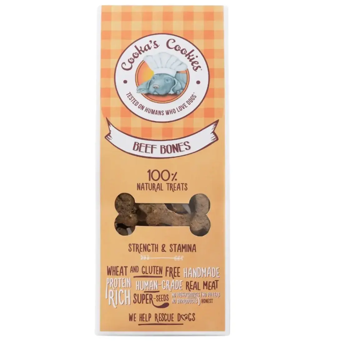 Cooka’s Cookies Natural Dog Treats – Beef Bones