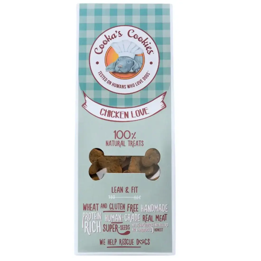 Cooka’s Cookies Natural Dog Treats – Chicken Love