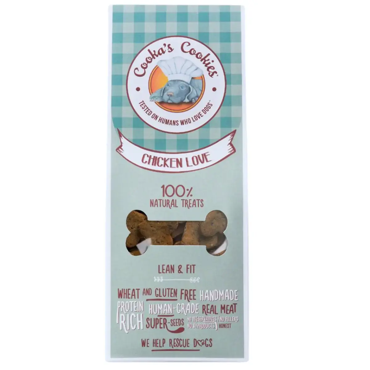 Cooka’s Cookies Natural Dog Treats – Chicken Love