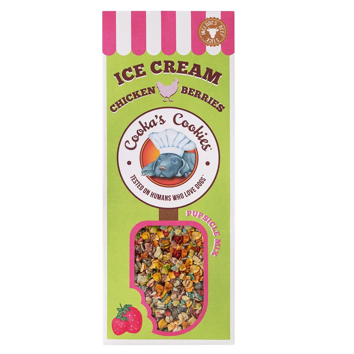 Cooka’s Cookies Ice Cream Mix – Chicken & Berries