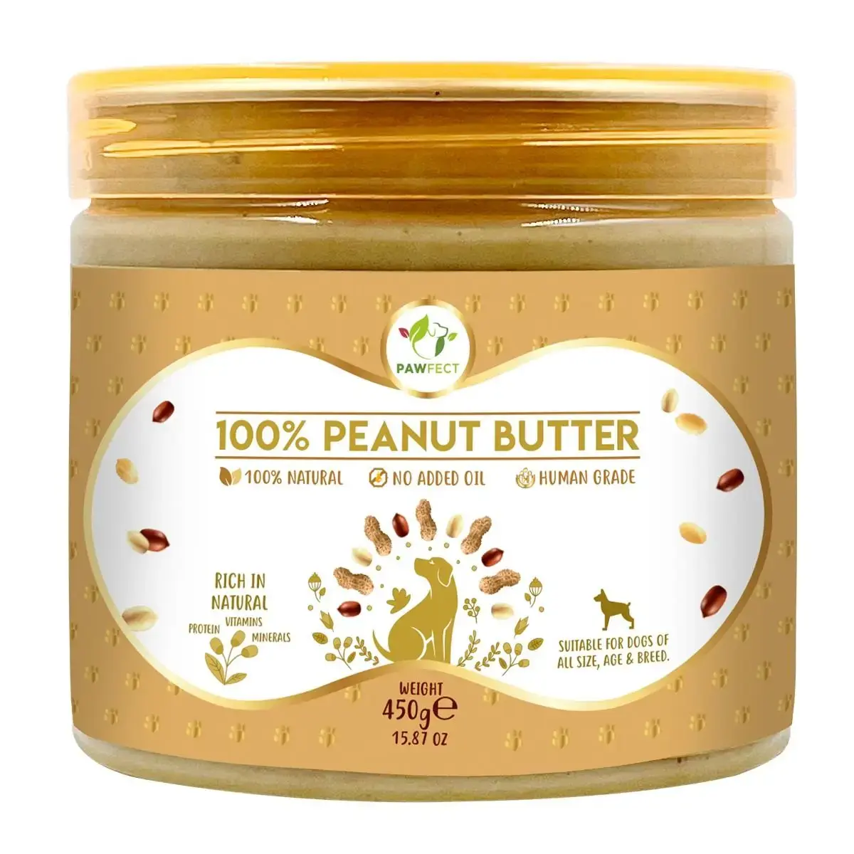 Pawfect Hondenpindakaas - Naturel