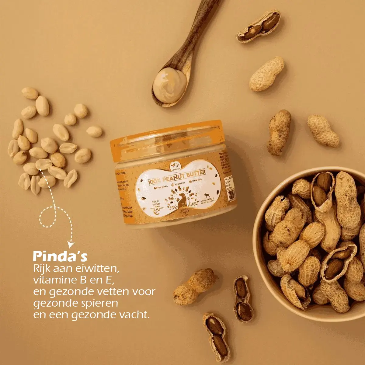 Pawfect Hondenpindakaas - Naturel
