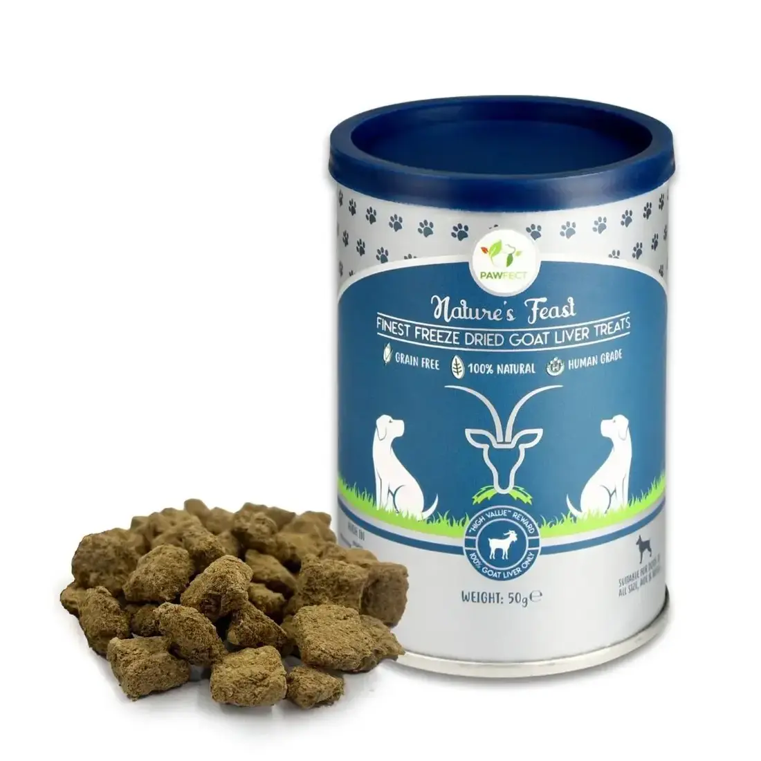 Pawfect Freeze Dried Hondensnack Geitenlever