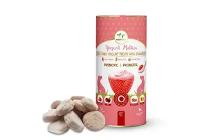 Pawfect Freeze Dried Yoghurt Hondensnack met Aardbei