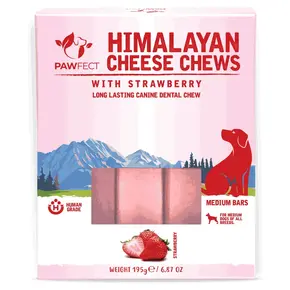 Pawfect Cheese Chew Bar Aardbei Medium