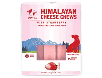 Pawfect Cheese Chew Bar Aardbei Medium