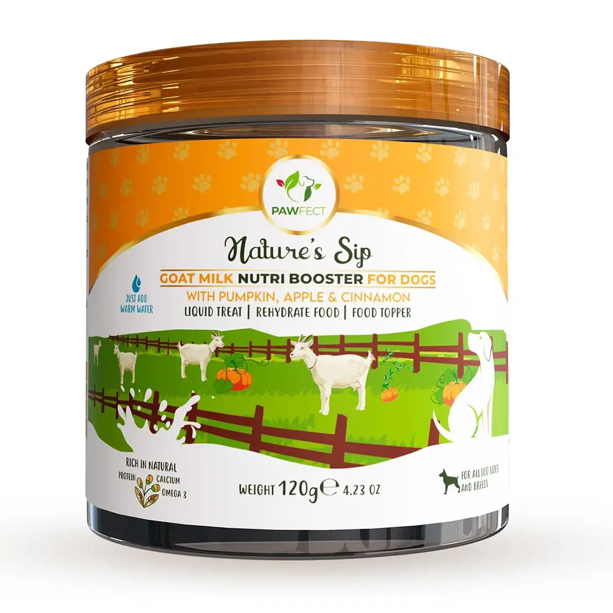 Pawfect 100% Natuurlijke Geitenmelkpoeder Pompoen en Appel