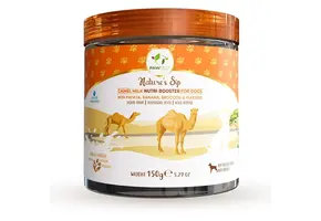 Pawfect 100% Natuurlijke Kamelenmelkpoeder met Papaja, Banaan, Broccoli en Lijnzaad