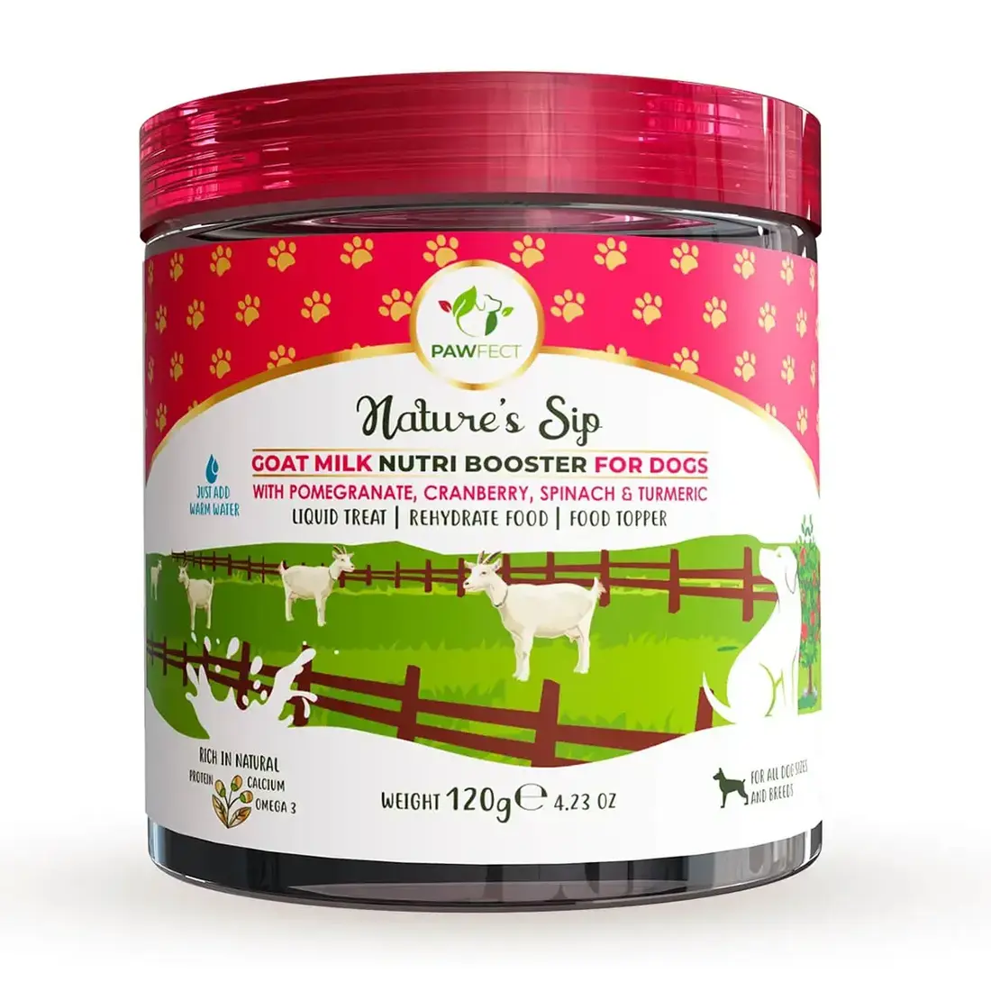 Pawfect 100% Natuurlijke Geitenmelkpoeder Granaatappel en Cranberry’s