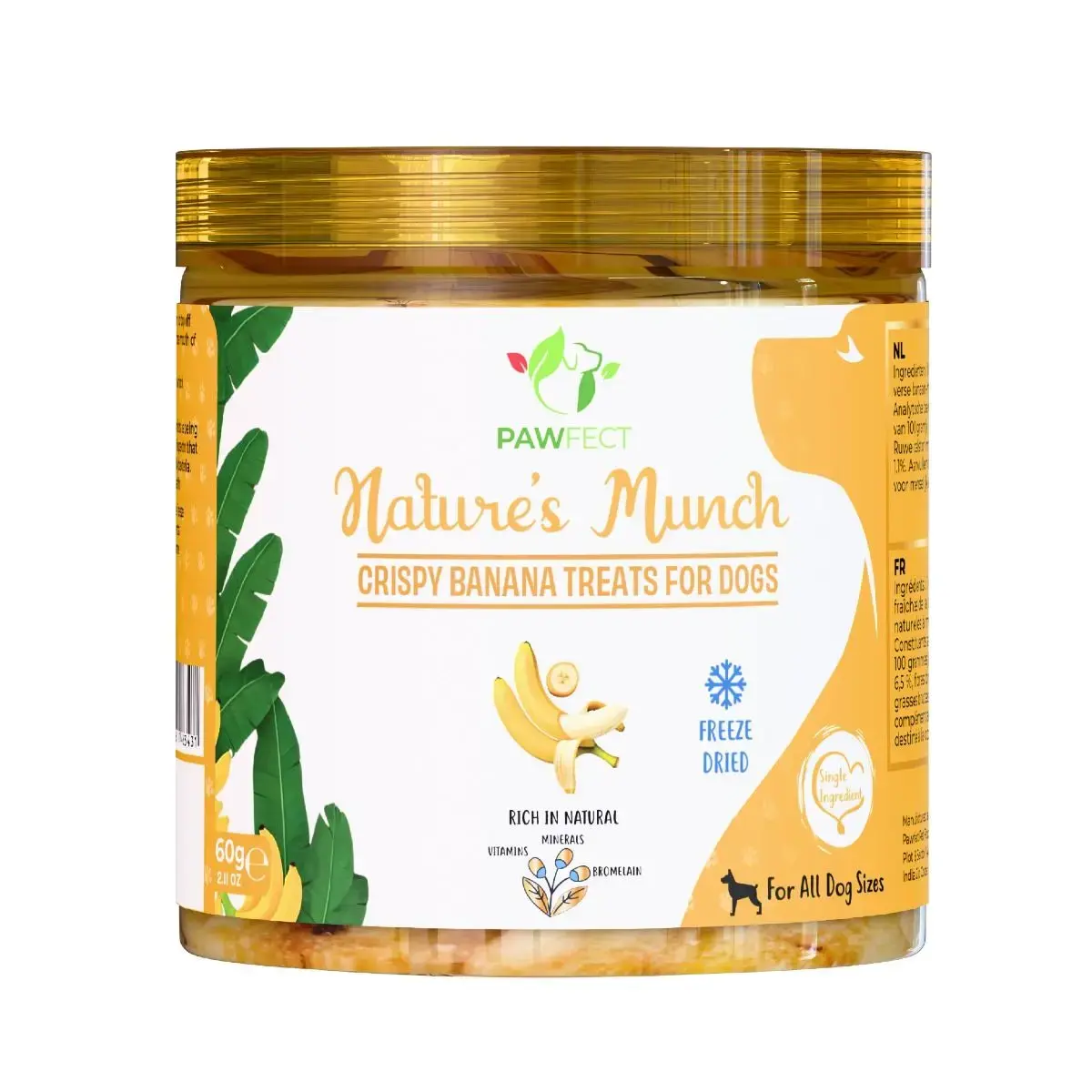 Pawfect Freeze Dried Hondensnack Banaan