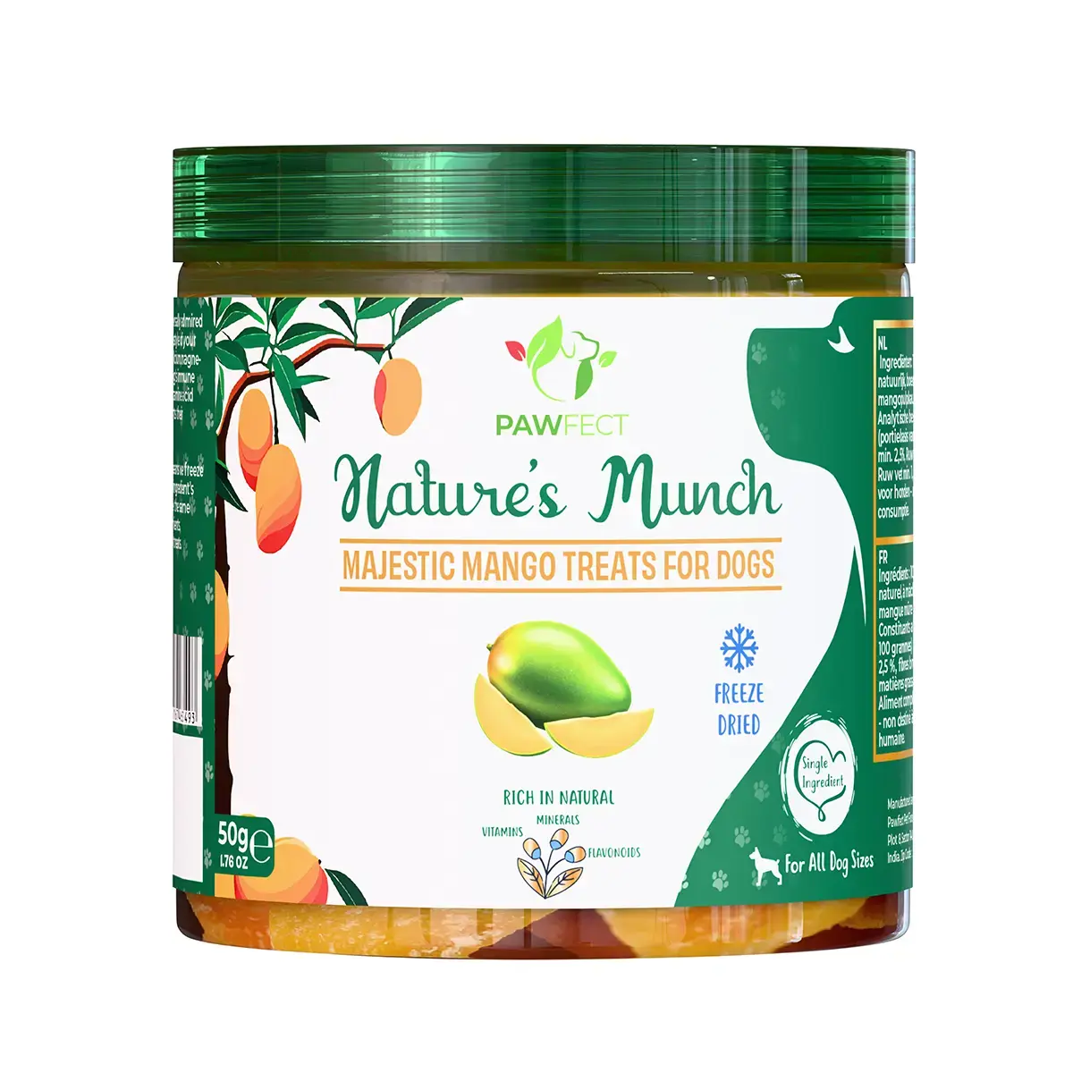 Pawfect Freeze Dried Hondensnack Mango