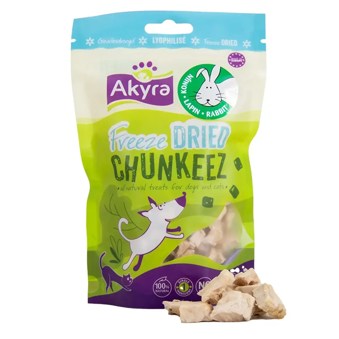 Akyra Freeze Dried Chunkeezz Konijn