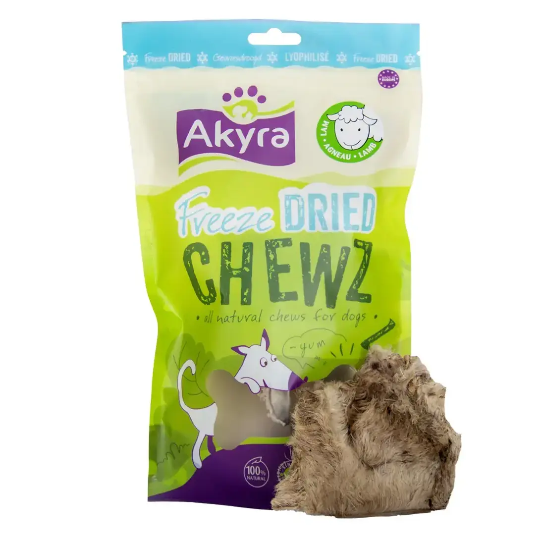 Akyra Freeze Dried Chewz Lamskophuid