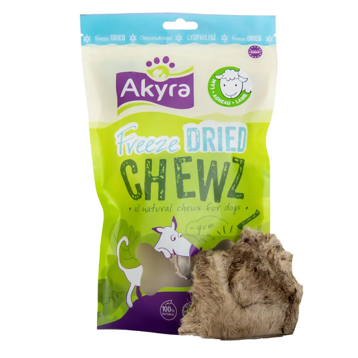 Akyra Freeze Dried Chewz Lamskophuid