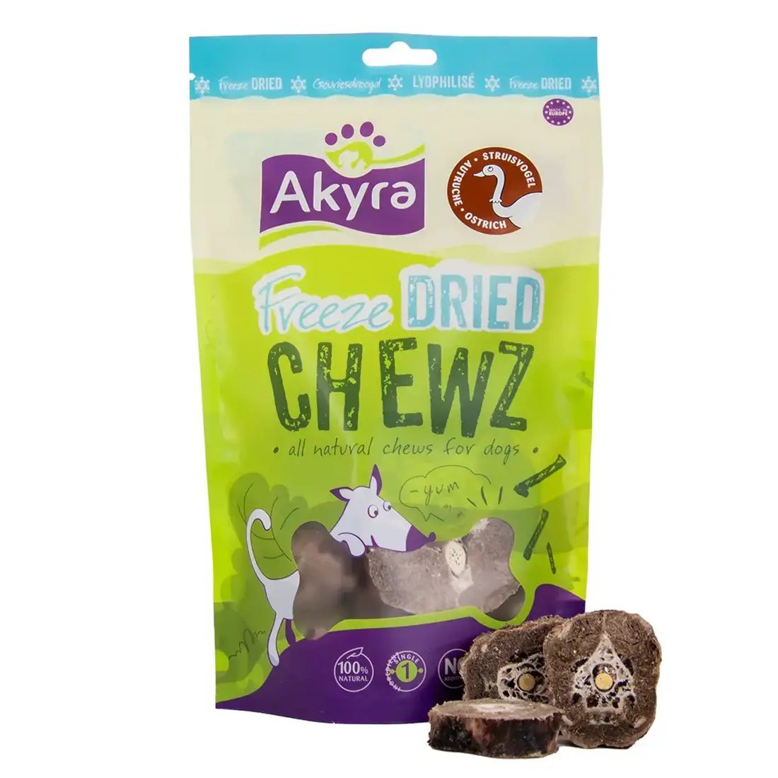 Akyra Freeze Dried Chewz Struisvogelnek