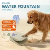 Coolpets Splash Water Fountain Lila