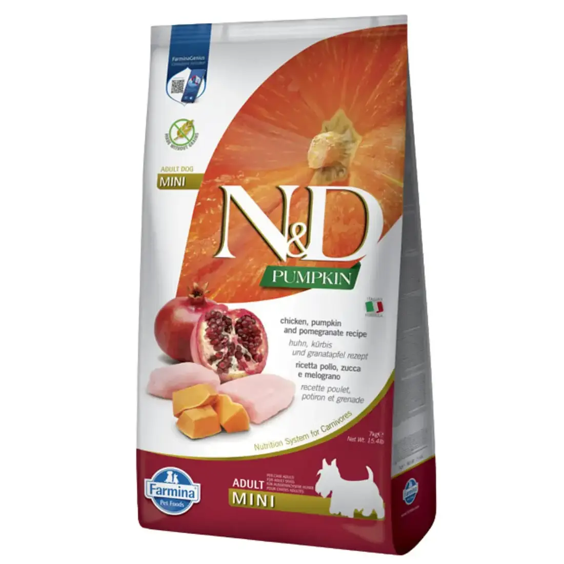 Farmina N&D Pumpkin Kip en Granaatappel Adult Mini