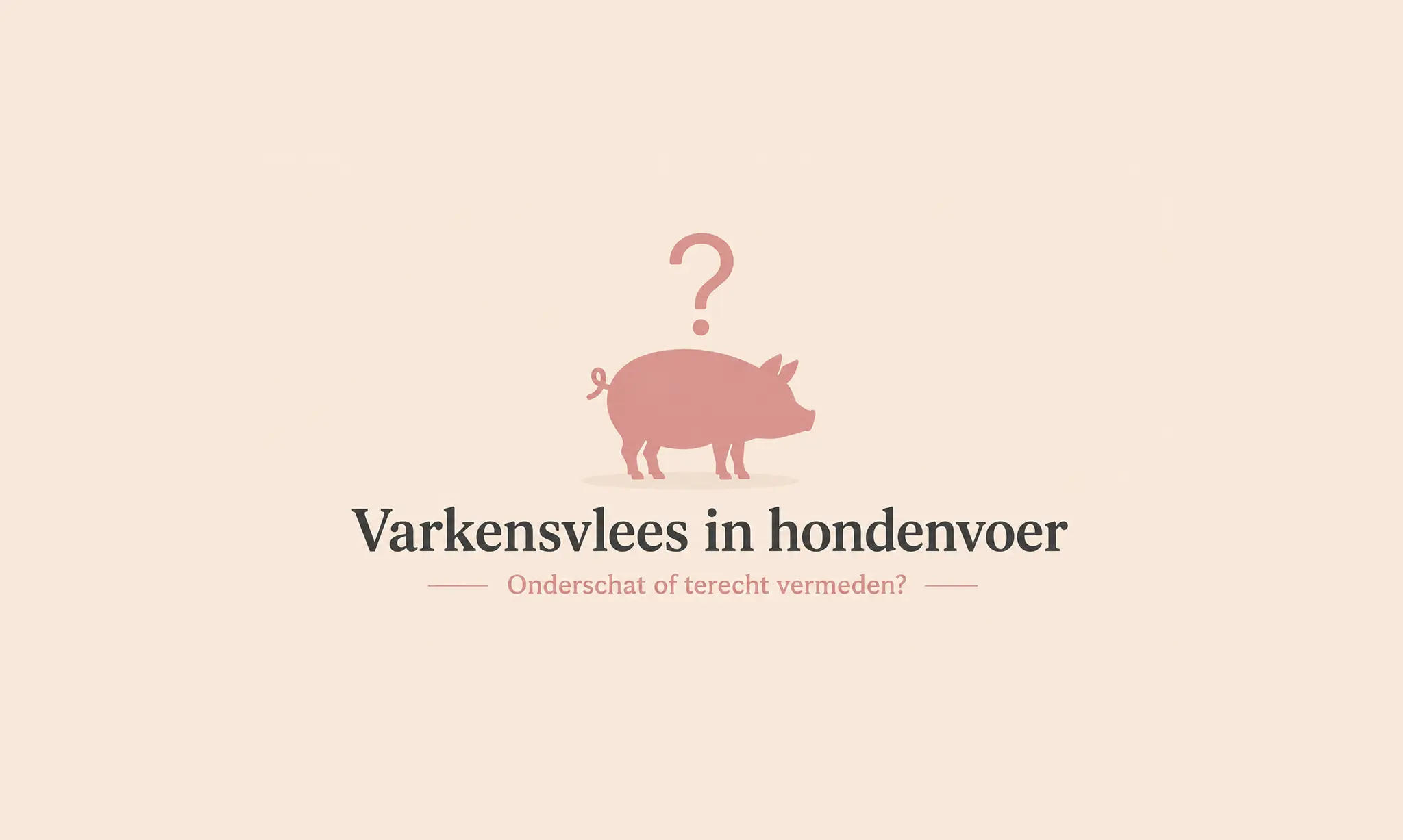 Hondenvoer met varken als eiwitbron