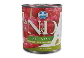 Farmina N&D Quinoa Skin & Coat Eend Adult Natvoer  - 285 gram