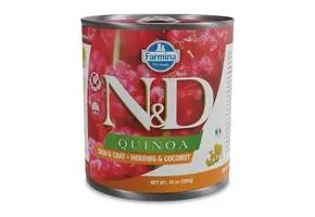 Farmina N&D Quinoa Skin & Coat Haring Adult Natvoer  - 285 gram