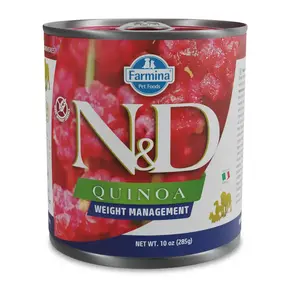 Farmina N&D Quinoa Weight Management Adult Natvoer - 285 gram