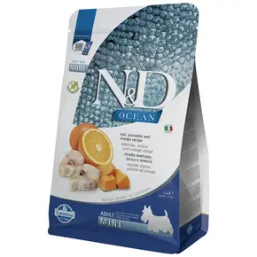 Farmina N&D Ocean Kabeljauw, Pompoen en Sinaasappel Adult Mini - 2,5 kg