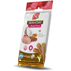 Farmina N&D Quinoa Dental Treats Skin & Coat Kwartel Medium/Maxi
