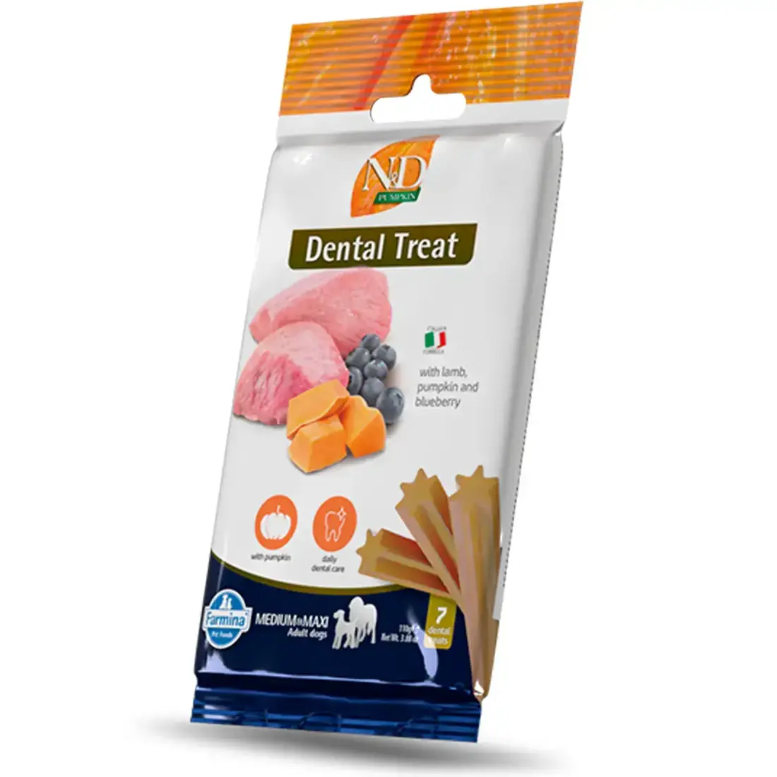 Farmina N&D Pumpkin Dental Treats Lam Medium/Maxi