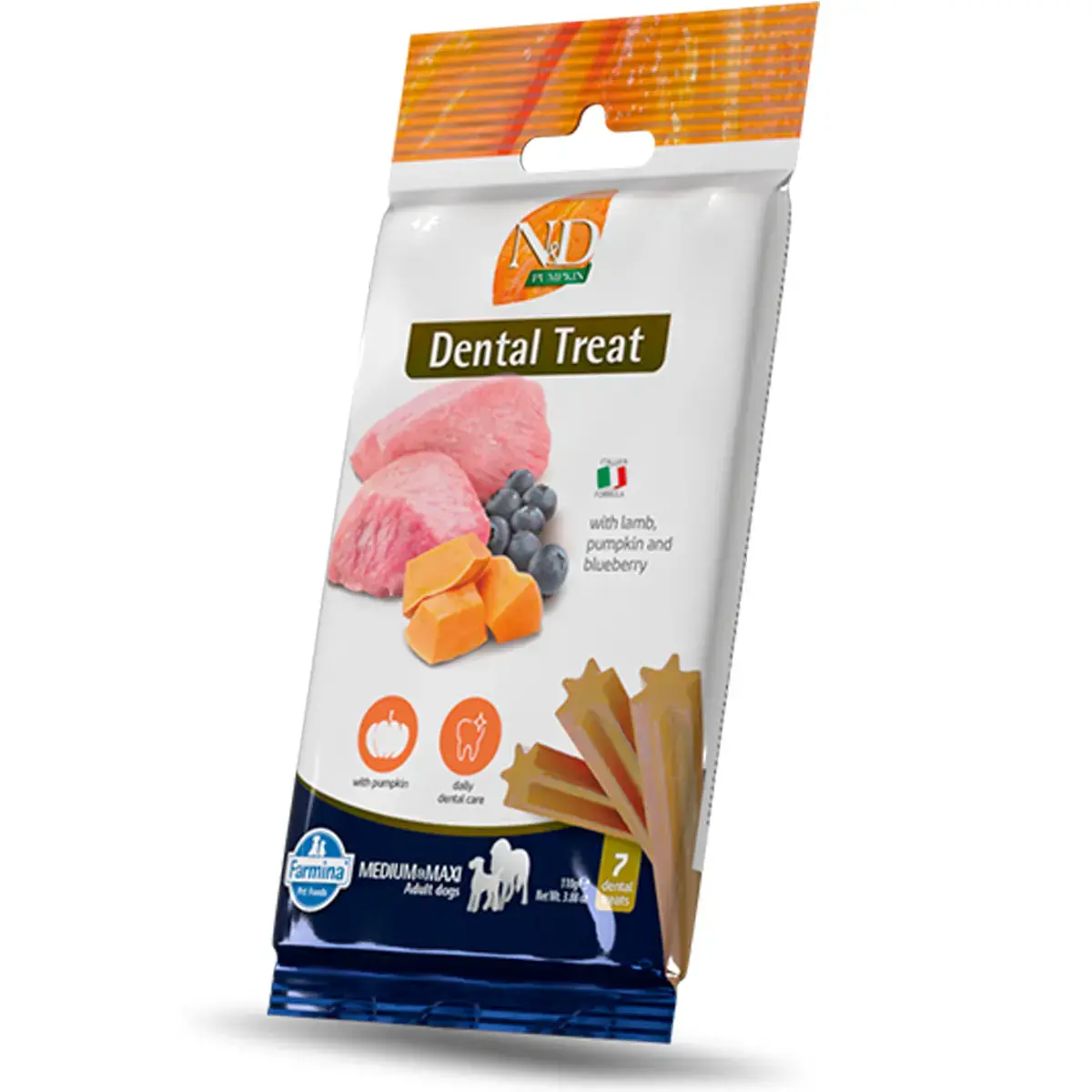 Farmina N&D Pumpkin Dental Treats Lam Medium/Maxi