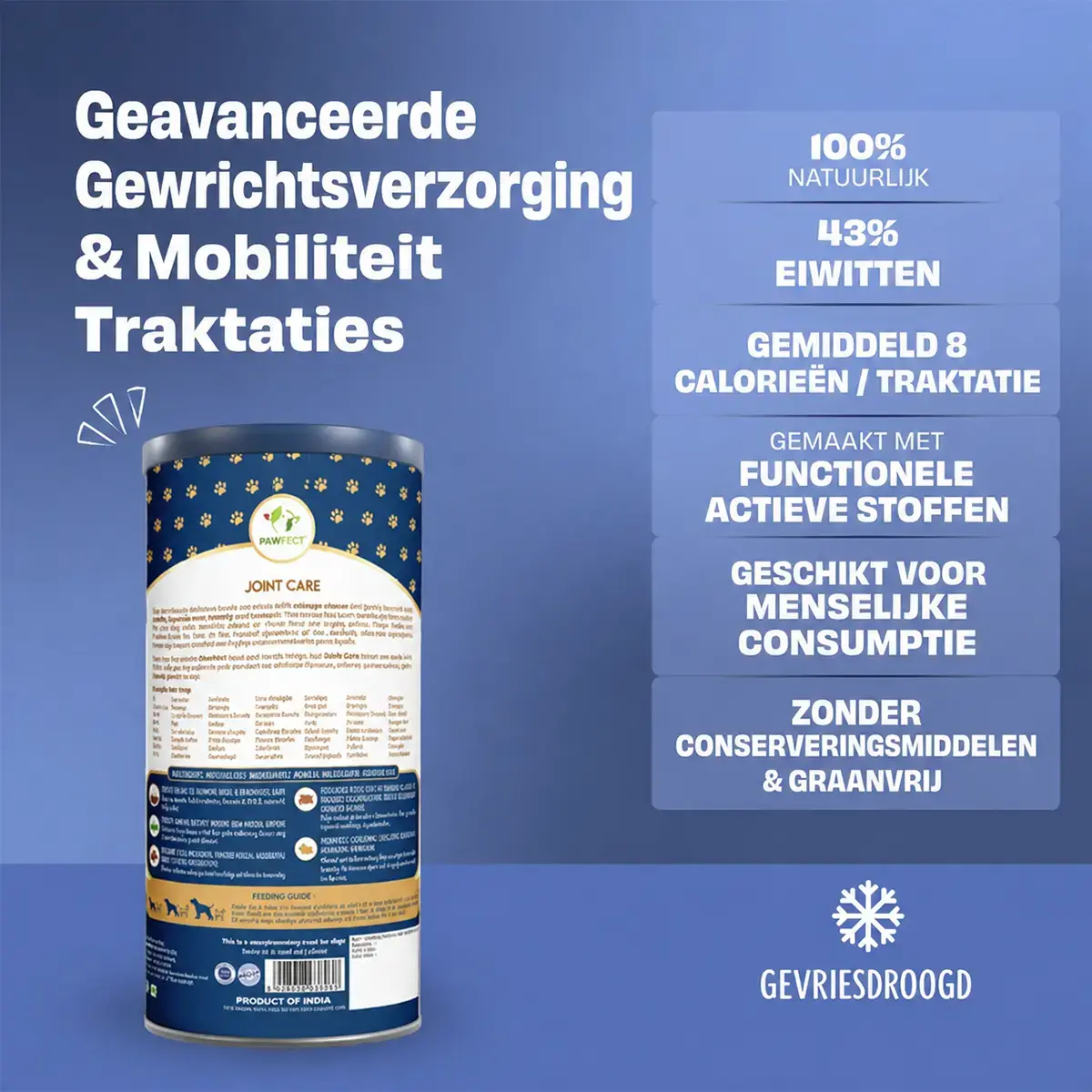 Pawfect Freeze Dried Hondensnack Gewricht Verzorging
