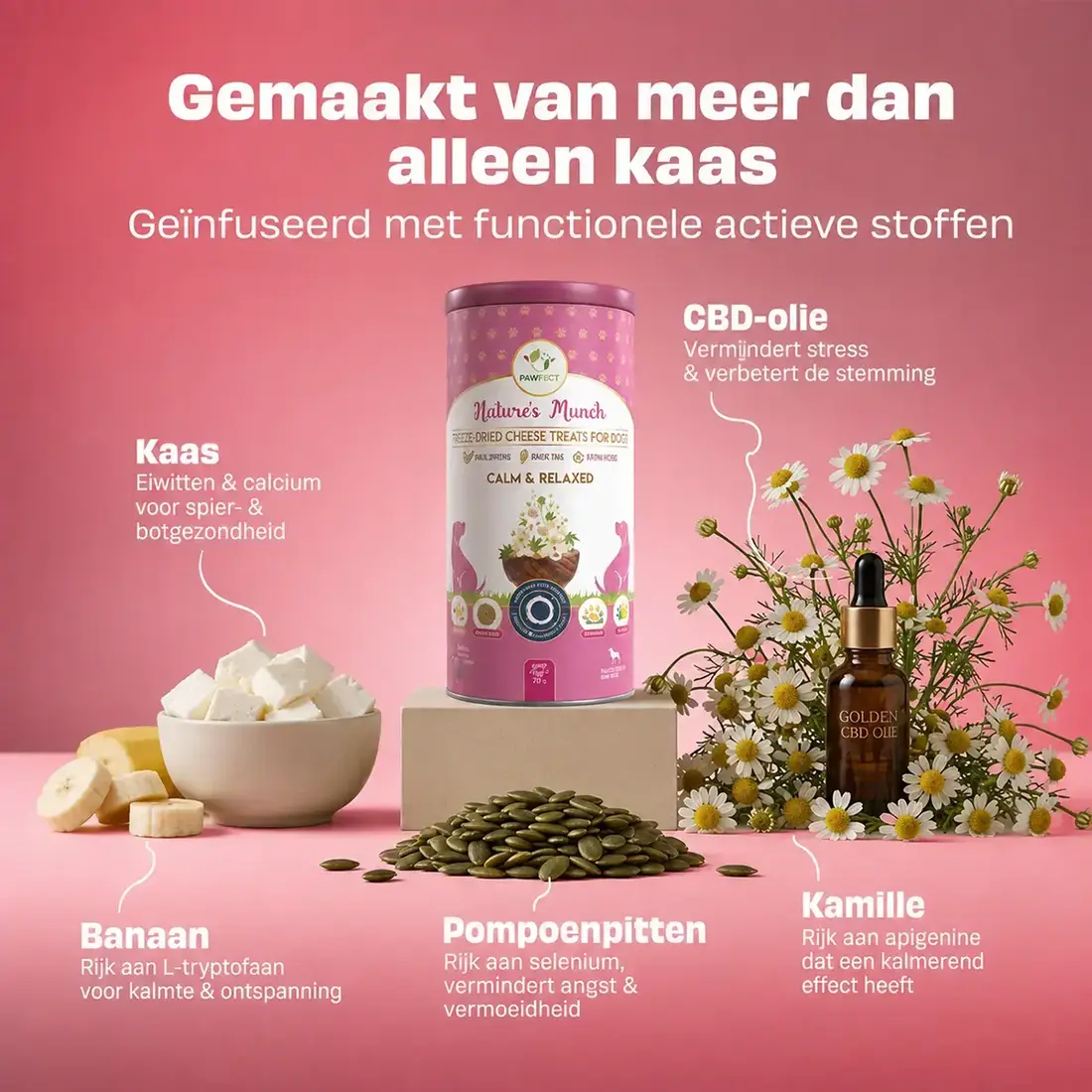 Pawfect Freeze Dried Hondensnack Kalm en Relax