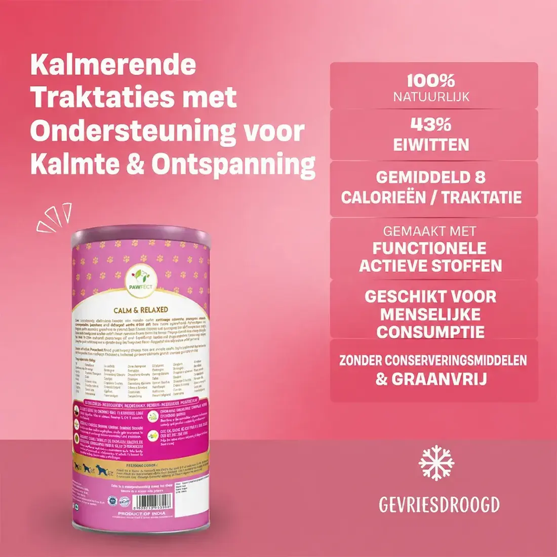 Pawfect Freeze Dried Hondensnack Kalm en Relax