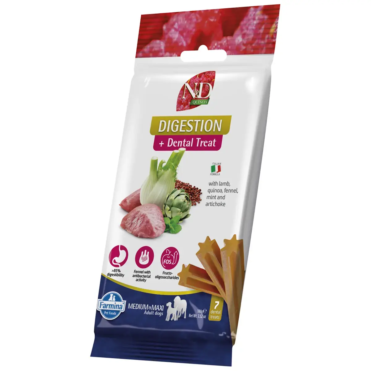 Farmina N&D Quinoa Dental Treat Digestion Medi/Maxi