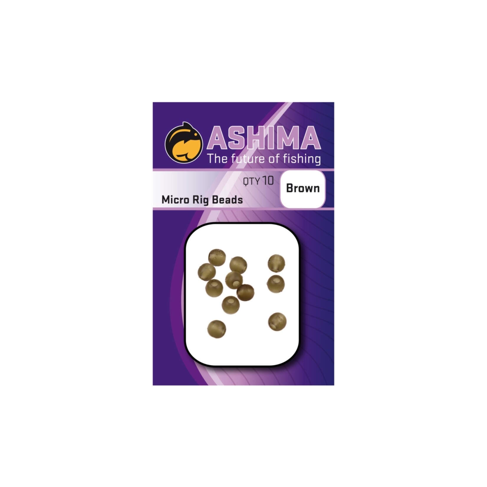 Ashima Ashima Micro Rig Beads 3,5mm in Bruin - 25 Stuks